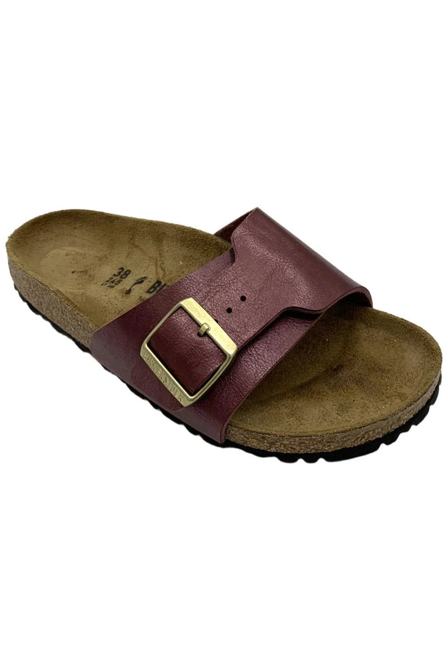 Birkenstock Women's Catalina Graceful Slide Sandal Berry Crush - Narrow